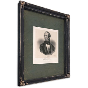 John Tyler President of the United States 1841 Born 29th Day of March 179 1841 — Ebony Framed Canvas Print | Bella Frye
