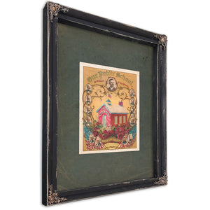 Our Public School the Bullwark of This Country 1895 — Ebony Framed Canvas Print | Bella Frye