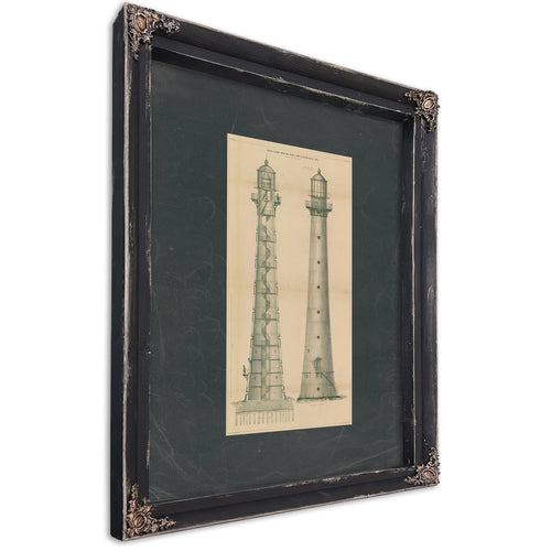 Cape Canaveral Iron Sentinel the Keepers Spiral Ascent — Ebony Framed Canvas Print | Bella Frye