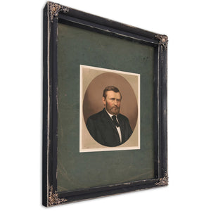 Grant in Citizens Clothes 1868 — Ebony Framed Canvas Print | Bella Frye