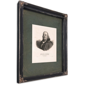 Benjamin Franklin 1779 — Ebony Framed Canvas Print | Bella Frye