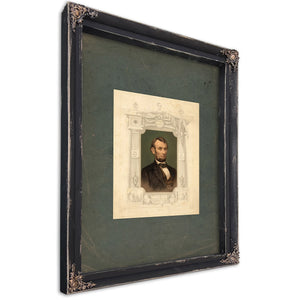 Abraham Lincoln Born on Feb 12th 189 Died April 15th 1865 Martyred April 14th 1865 1865 — Ebony Framed Canvas Print | Bella F