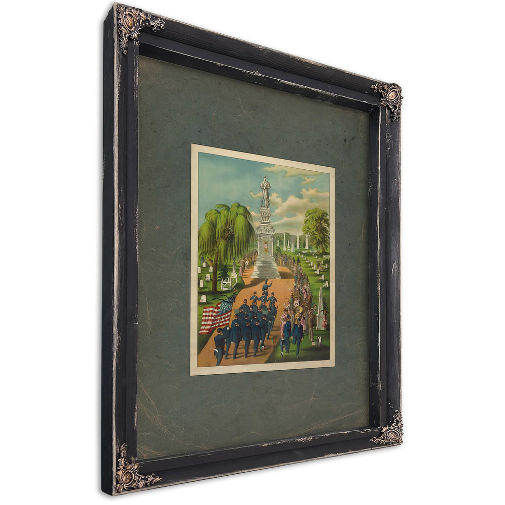 In Memory of Our Fallen Heroes 1884 — Ebony Framed Canvas Print | Bella Frye