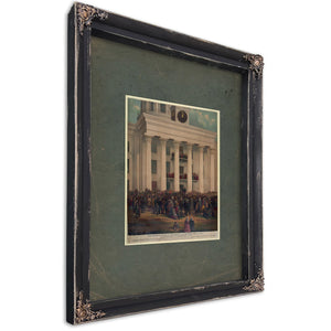 The Starting Point of the Great War Between the States 1878 — Ebony Framed Canvas Print | Bella Frye