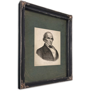 Daniel Webster 1852 — Ebony Framed Canvas Print | Bella Frye