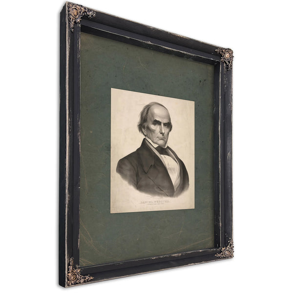 Daniel Webster 1852 — Ebony Framed Canvas Print | Bella Frye