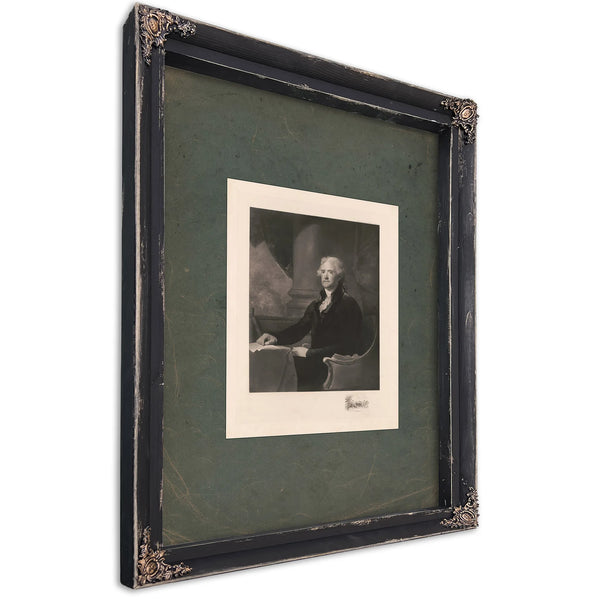 Thomas Jefferson 1897 — Ebony Framed Canvas Print | Bella Frye