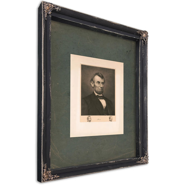 Abraham Lincoln 195 1 — Ebony Framed Canvas Print | Bella Frye
