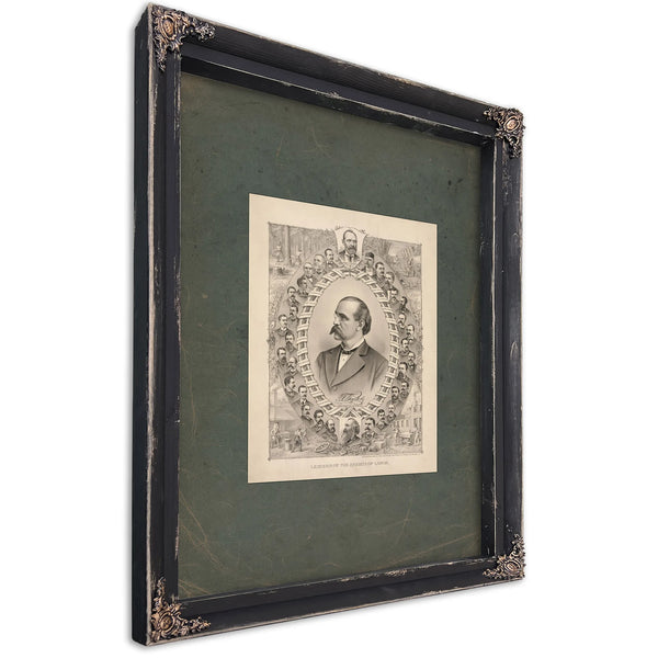 Leaders of the Knights of Labor 1886 — Ebony Framed Canvas Print | Bella Frye