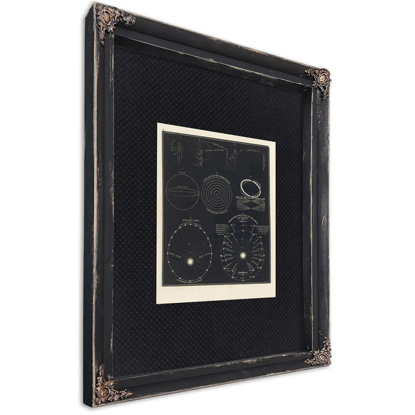 The Celestial Mechanics of Wandering Worlds — Ebony Framed Canvas Print | Bella Frye
