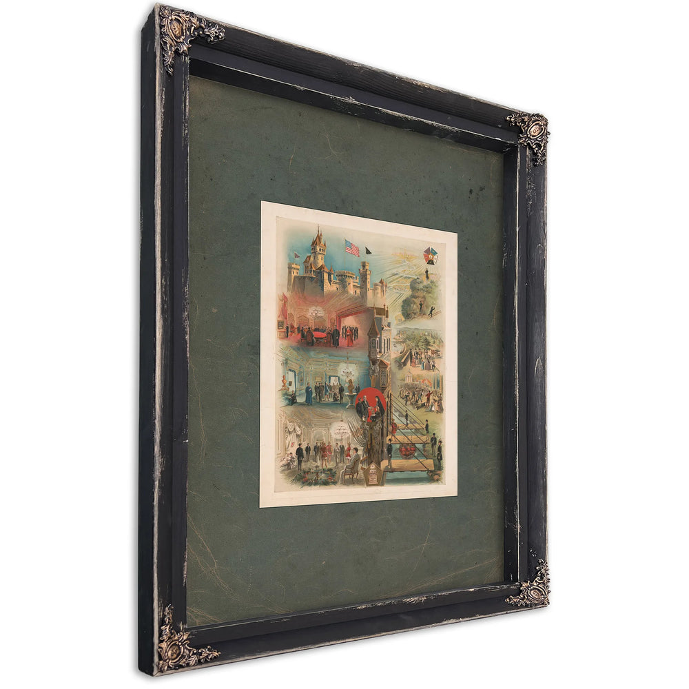 Historical and Symbolic Depictions of the Knights of the Mystic Chain 189 — Ebony Framed Canvas Print | Bella Frye