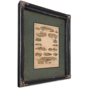 Birds Eye View of the Worlds Columbian Exposition Chicago Ill Usa 1893 1892 — Ebony Framed Canvas Print | Bella Frye