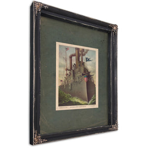 Rear Admiral Deweys Flagship Olympia 1898 — Ebony Framed Canvas Print | Bella Frye
