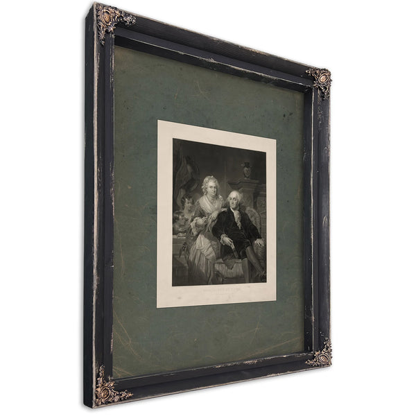 Washington at Home 1867 — Ebony Framed Canvas Print | Bella Frye