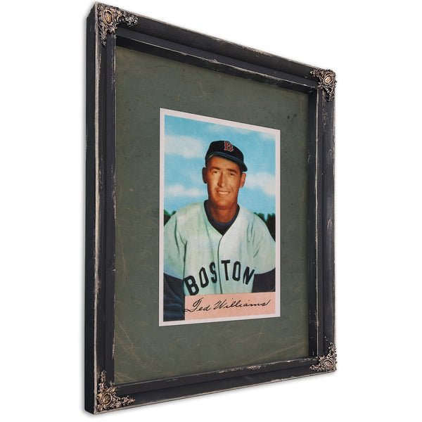 Ted Williams 1954 Bowman 4ac45 — Ebony Framed Canvas Print | Bella Frye