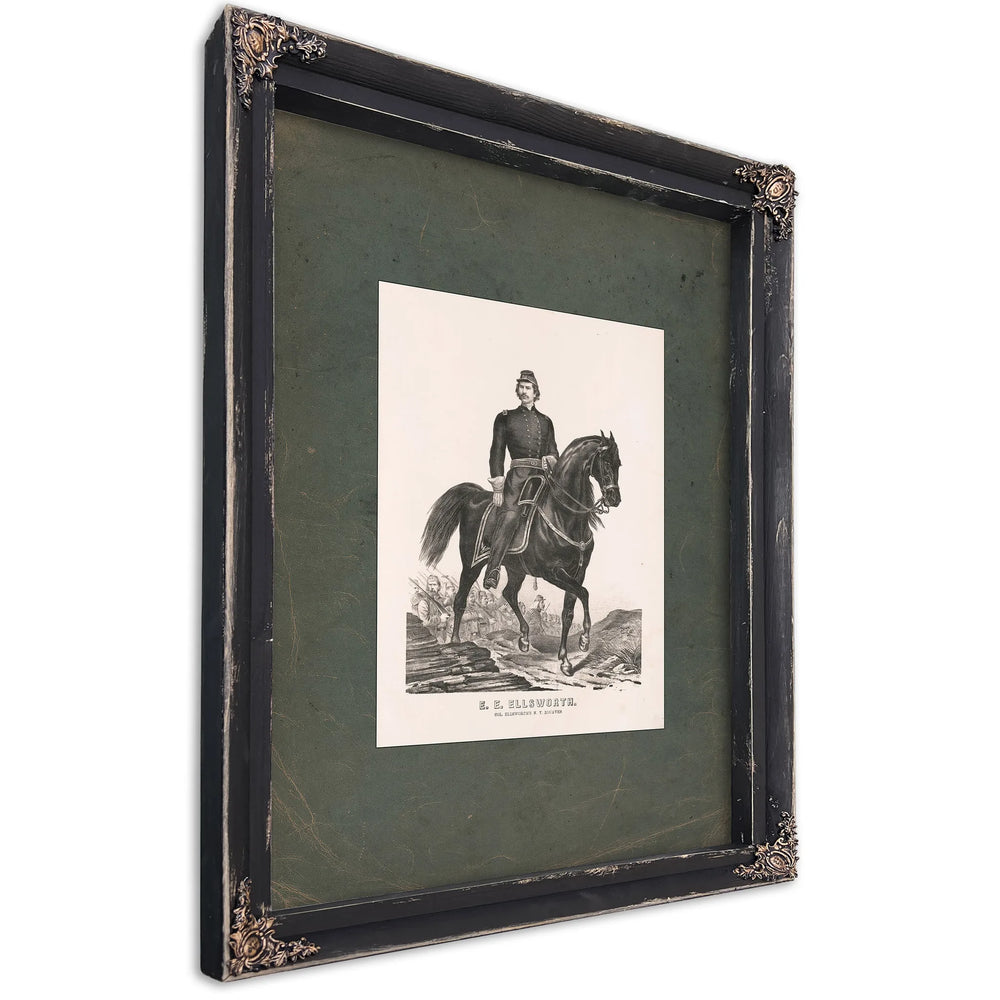 Elmer Ephraim Ellsworth 19th Century — Ebony Framed Canvas Print | Bella Frye
