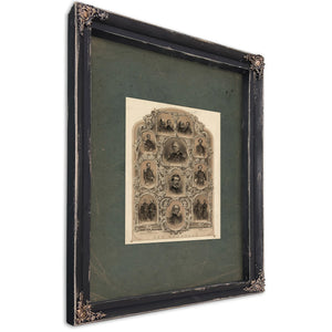 Our Generals 1862 — Ebony Framed Canvas Print | Bella Frye