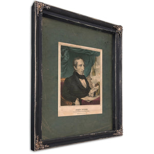 John Tyler Tenth President of the United States 1835 1856 — Ebony Framed Canvas Print | Bella Frye