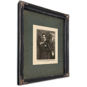 Satan Tempting Booth to the Murder of the President 1865 — Ebony Framed Canvas Print | Bella Frye
