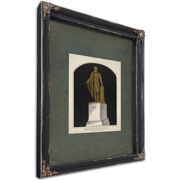 Samuel Finley Breese Morse the Great Inventor of the Telegraph 187 — Ebony Framed Canvas Print | Bella Frye