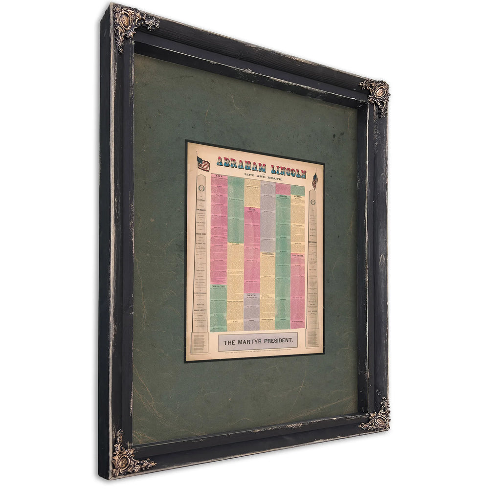 Abraham Lincoln the Martyr President 1865 — Ebony Framed Canvas Print | Bella Frye