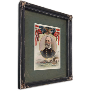 Rear Admiral Sampson Usn 1899 — Bourbon Framed Canvas Print | Bella Frye