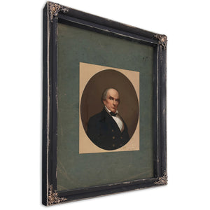 Daniel Webster 1865 — Ebony Framed Canvas Print | Bella Frye