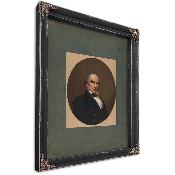 Daniel Webster 1865 — Ebony Framed Canvas Print | Bella Frye