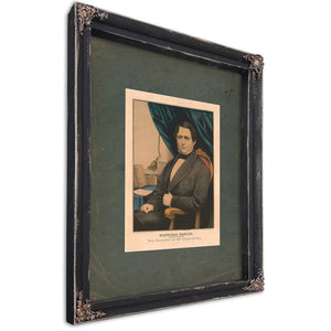 Hannibal Hamlin Republican Candidate for Vice President of the United States 186 — Bourbon Framed Canvas Print | Bella Frye