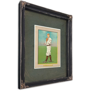 Christy Mathewson New York Giants Baseball Card Portrait 23f274 — Ebony Framed Canvas Print | Bella Frye