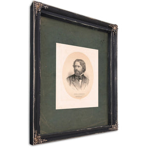 John Charles Fre╠ümont 1861 — Ebony Framed Canvas Print | Bella Frye