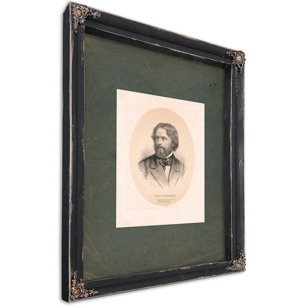 John Charles Fre╠ümont 1861 — Ebony Framed Canvas Print | Bella Frye