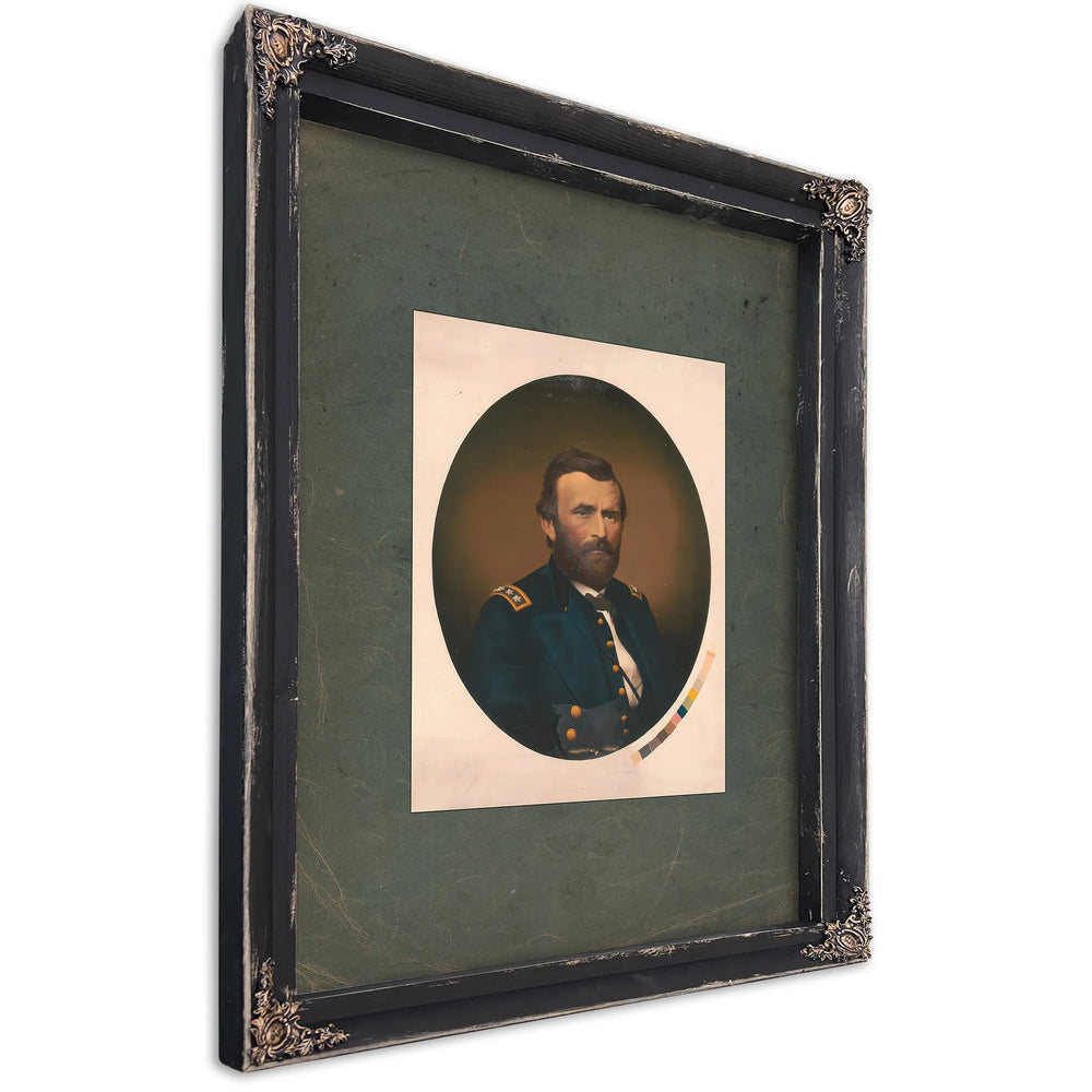 General Ulysses S Grant 1865 187 — Ebony Framed Canvas Print | Bella Frye