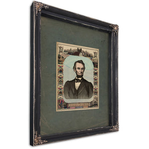 Abraham Lincoln 1865 2 — Ebony Framed Canvas Print | Bella Frye