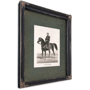 Ormsby Macknight Mitchel Brigadier General Usa 1861 — Ebony Framed Canvas Print | Bella Frye