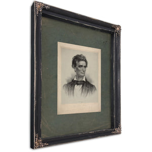 Abraham Lincoln 186 — Ebony Framed Canvas Print | Bella Frye