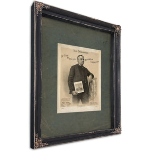 The Originator of the Worlds Columbian Exposition 1892 — Ebony Framed Canvas Print | Bella Frye