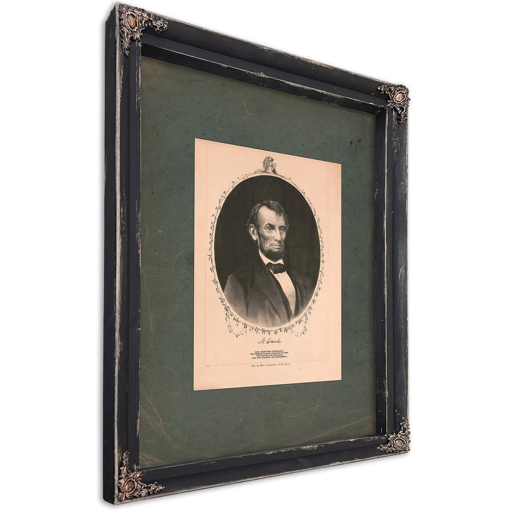 Abraham Lincoln 19th Century 6 — Ebony Framed Canvas Print | Bella Frye