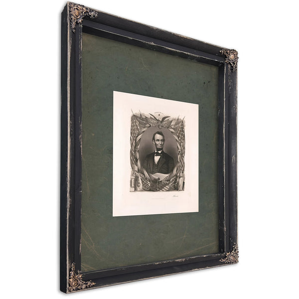 Abraham Lincoln 19th Century 4 — Ebony Framed Canvas Print | Bella Frye