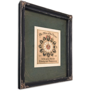 The Men of the Hour 1919 — Ebony Framed Canvas Print | Bella Frye