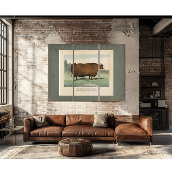 The Queen of Cattle Bred and Fattened by Geo Ayrault Poughkeepsie NY. Exh — Framed Wall Art Room View | Bella Frye