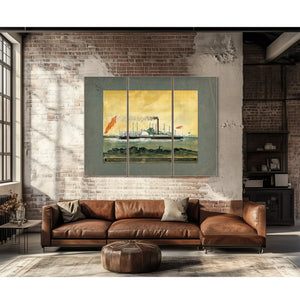 Steamboat Lexington The Fastest Boat That Ever Sailed — Framed Wall Art Room View | Bella Frye