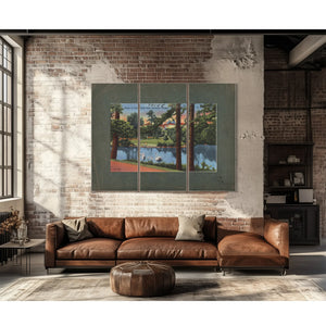 Scene In Laurelhurst Park Portland Oregon — vintage wall art by Bella Frye