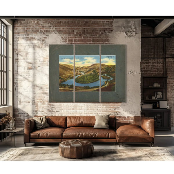 The Ox Bow On The Deschutes River Oregon — vintage wall art by Bella Frye