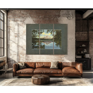 Mt Hood Oregon Reflection In Lost Lake'2 — vintage wall art by Bella Frye