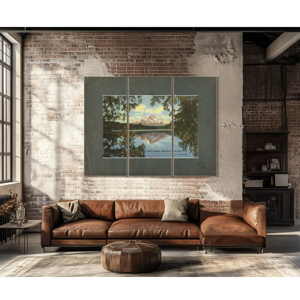 Mt Hood Oregon Reflection In Lost Lake'2 — vintage wall art by Bella Frye