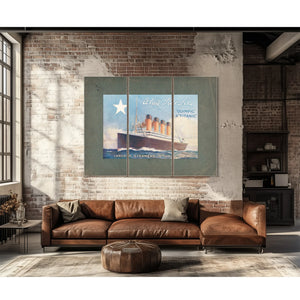 White Star Line Olympic and Titanic Promotional Brochure Cover — Framed Wall Art Room View | Bella Frye