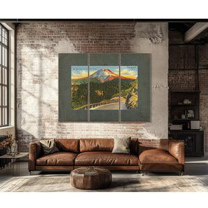 Mt Hood From Buzzards Point Oregon'1 — vintage wall art by Bella Frye