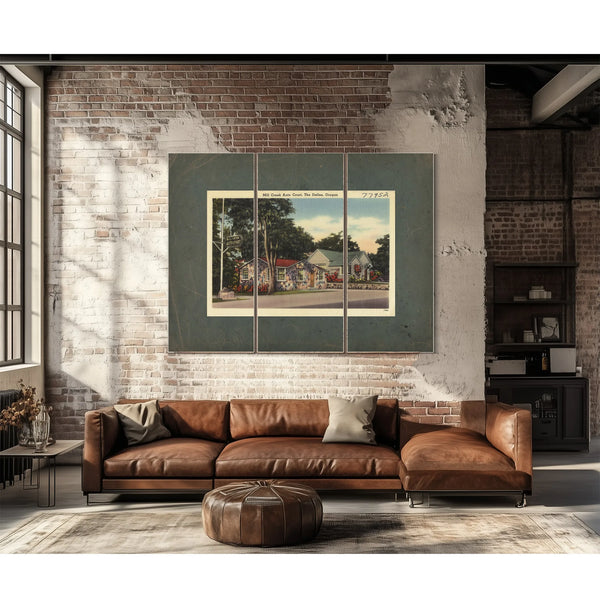 Mill Creek Auto Court The Dalles Oregon — vintage wall art by Bella Frye