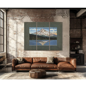 Mt Hood From Lost Lake Oregon Alt 11225 Ft'1 — vintage wall art by Bella Frye